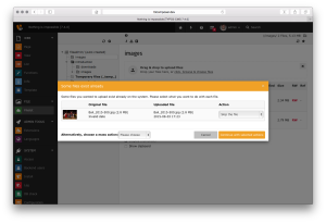 TYPO3 7.4 Dateiliste