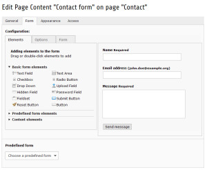 TYPO3 8.0 Form Wizard