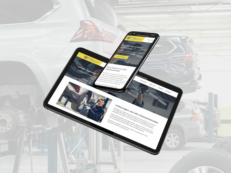 Webdesign mit Optimierung für mobile Endgeräte