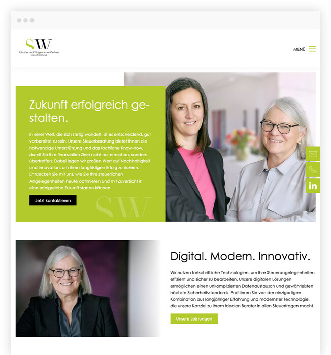 Redesign der Website von Steuerberater