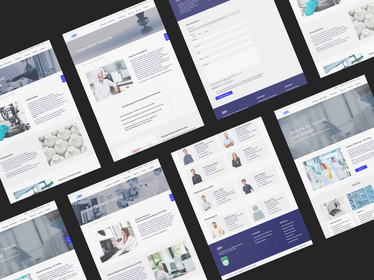 Modernes Webdesign für Laboranalytik-Dienstleister