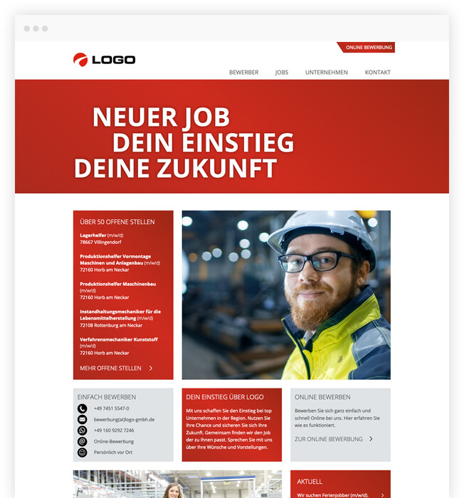 TYPO3 Relaunch für Personaldienstleister aus Horb