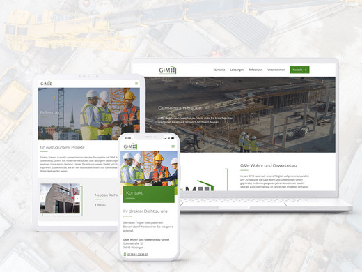 Webdesign optimiert für Smartphones, Tablets und Desktop