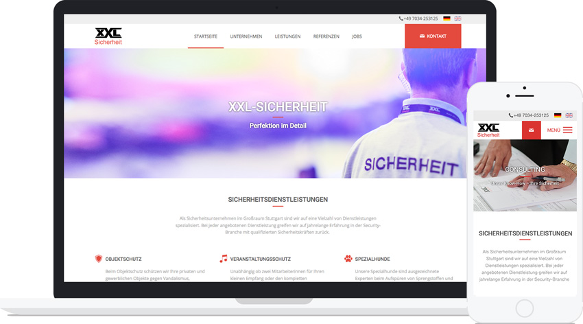 Optimiertes Webdesign der Webdesign Agentur T3 Premium TYPO3 Internetagentur im Großraum Reutlingen