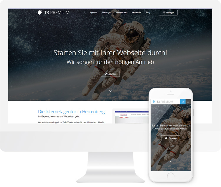 Responsive Webdesign der TYPO3 Agentur