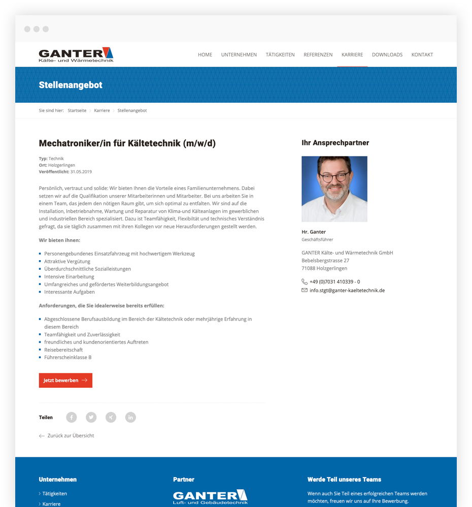 TYPO3 Stellenbörse mit Optimierung für Google for Jobs